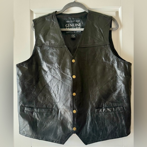 Vintage Leather Vest - Picture 1 of 3